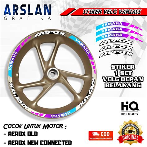 Jual Stiker Velg Sticker Velk Stiker Velk Ring 14 Aerox Old Aerox