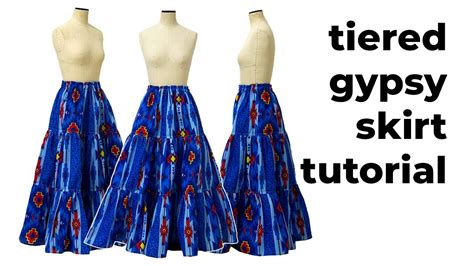 Tiered Gypsy Peasant Skirt Tutorial Pattern Making And Sewing Tutorial La ModÉliste Youtube