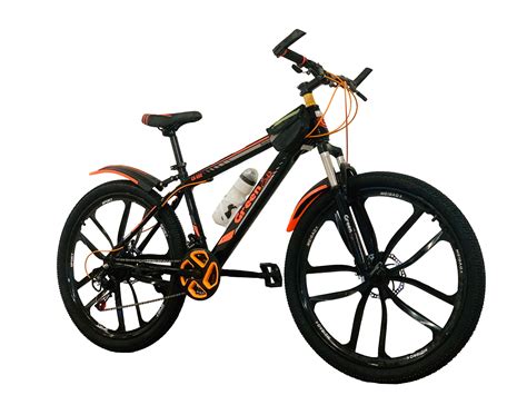 Горный велосипед на литых дисках Green 26'' черный/оранжевый - купить ...