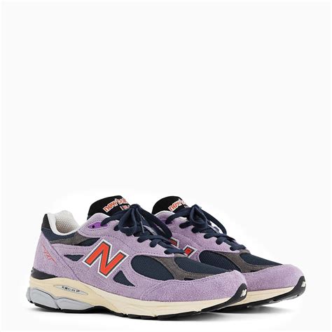 New Balance Purple 990v3 Teddy Santis Sneakers Thedoublef