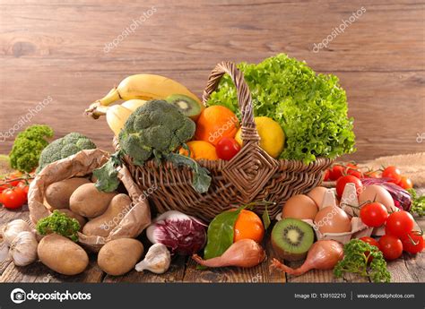 Raw fruits and vegetables Stock Photo by ©studioM 139102210