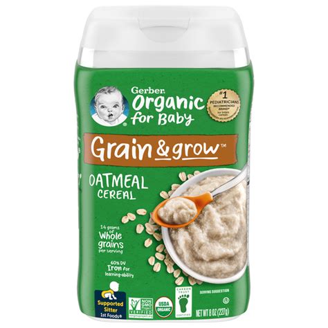 Save on Gerber Baby Cereal Oatmeal Organic Order Online Delivery | GIANT