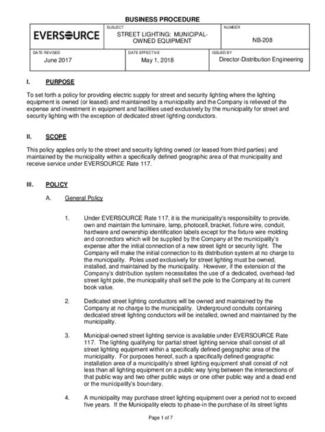 Fillable Online Bureau of Street Lighting Design Standards and ...