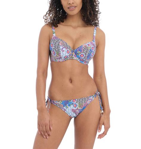 Freya Swim Boho Breeze Plunge Bikini Top Storm In A D Cup AUS