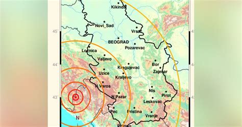 Objavljeno Koji Gradovi U Srbiji Su Najja E Osetili Zemljotres Ovaj Je