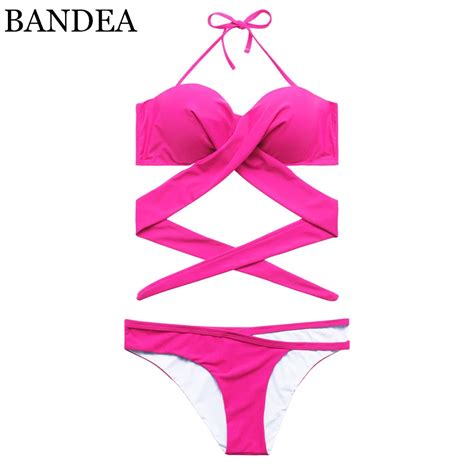 BANDEA bikini push up marca traje de baño mujeres 2019 conjunto de