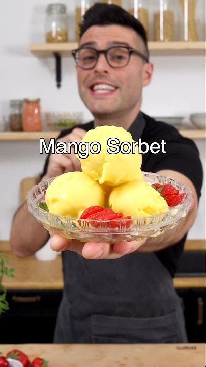 Mango Sorbet With 3 Ingredients Youtube