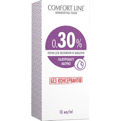 Капли для МКЛ 0,3% гиалуроната натрия by ComfortLine