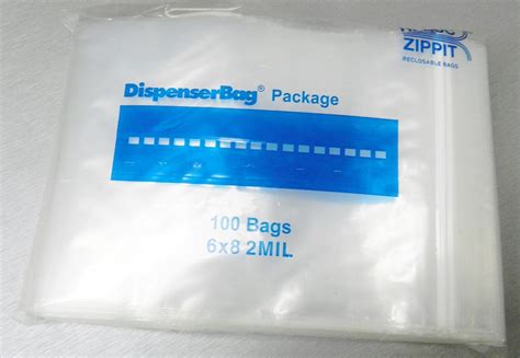 Reloc Zippit Bags X Clear Mil Poly Reclosable Zip Seal Slide