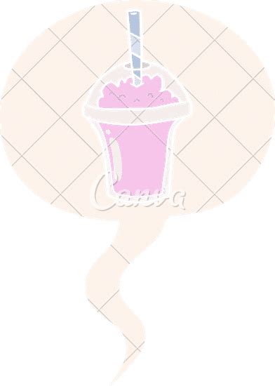 Cartoon Smoothie And Speech Bubble In Retro Style 素材 Canva可画