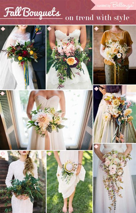 Fall Bridal Bouquet Styles To Swoon Over From Loose To All Foliage