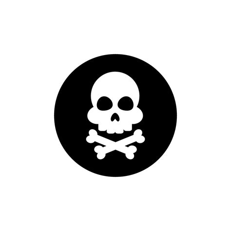 Skull And Bones Icon Danger Illustration Sign Poison Symbol Or Logo 45993971 Vector Art At