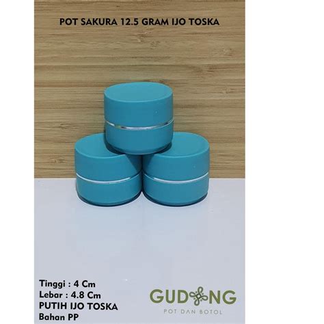 Jual Pot Sakura Gram Ijo Tosca Tua Kemasan Pcs Shopee Indonesia