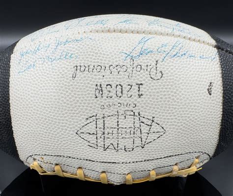 Detroit Lions 1957 NFL Championship Team Autographed Football sold at auction on 18th January ...