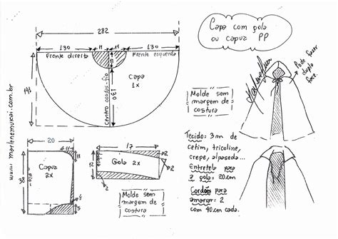 Capa Capuz Ou Gola Fantasia Marlene Mukai