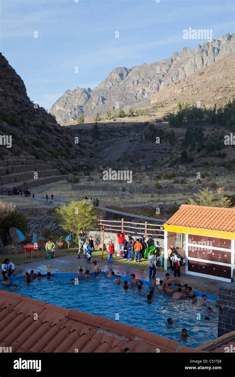 La Calera Thermal Springs Chivay Peru Stock Photo Alamy