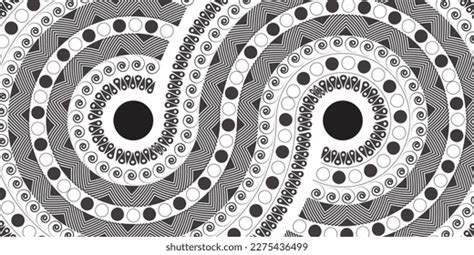 Abstract Curve Line Art Black White Stock Vector (Royalty Free ...