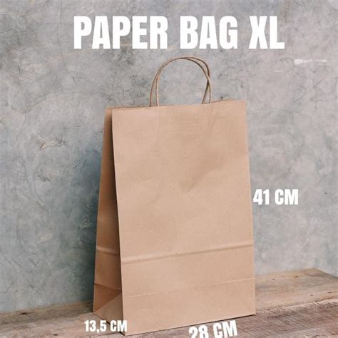 Jual PAPER BAG POLOS COKLAT TALI KERTAS Shopee Indonesia