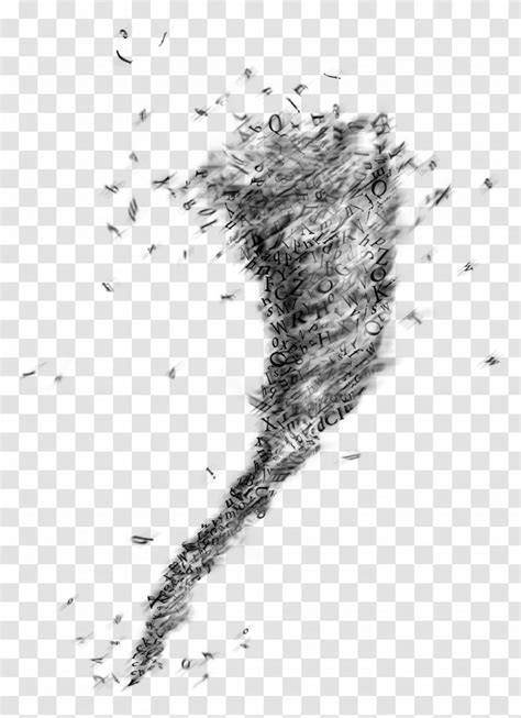 Tornado Clip Art Black And White Transparent Png