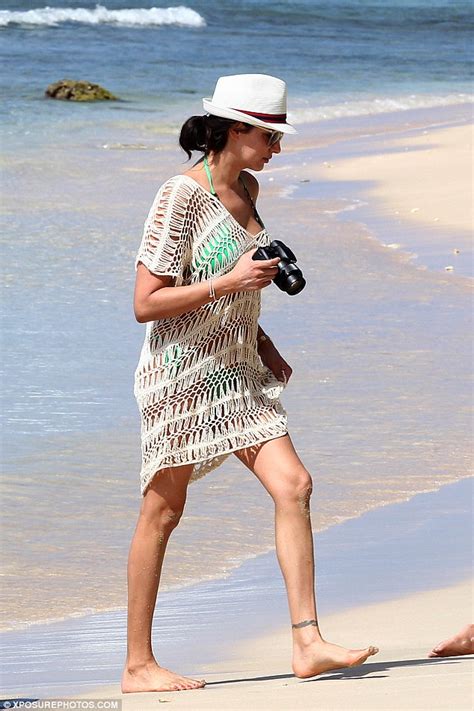 Lauren Silverman Reveals Her Refined Bikini Physique In Green Drawstring Two Piece During