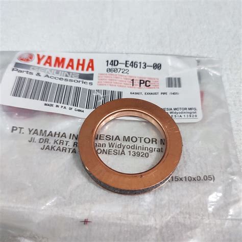 Yamaha Genuine Exhaust Gasket For Mio Sporty 14D E4613 00 Shopee