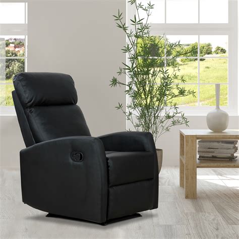 Fotoliu Relax Homcom Rabatabil Ergonomic Piele Sintetica 65 92