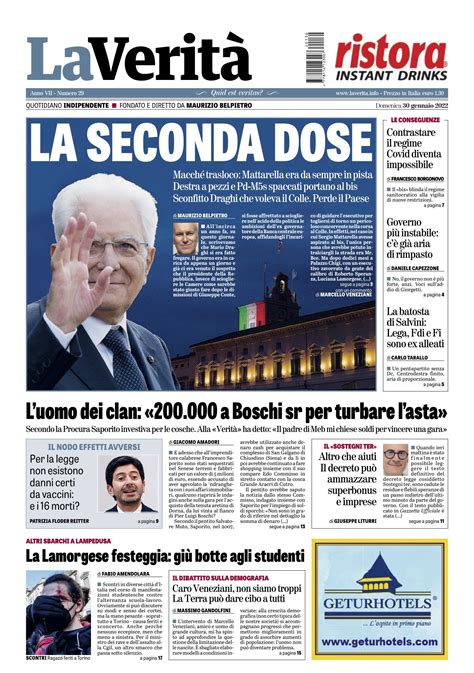 Video Rassegna Stampa Dei Giornali In Pdf Sfoglabili 30 Gennaio 2022