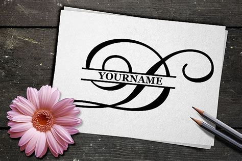 D Split monogram SVG Split letter svg Monogram font | Monogram svg ...