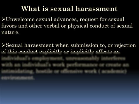 Solution Sexual Harassment Presentation Studypool