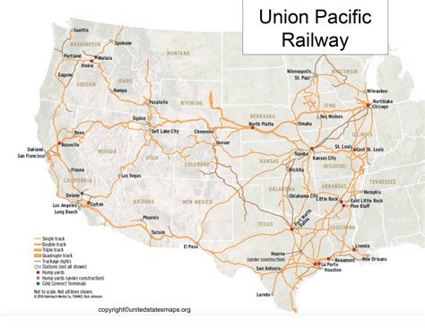 Union Pacific Railway Map [Railroad Routes & Divisions] - All For One