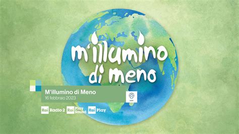 Millumino di meno 2023 Rai Pubblicità