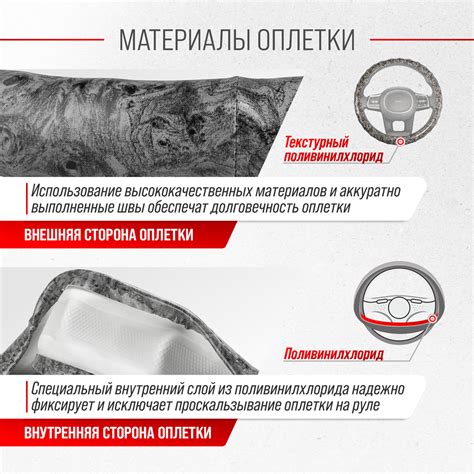 Оплетка ПВХ M (37-39 см) SKYWAY Design Style-1 Серая: фото, описание ...