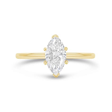 MARQUISE DIAMOND SOLITAIRE RING — SCAGNETTI