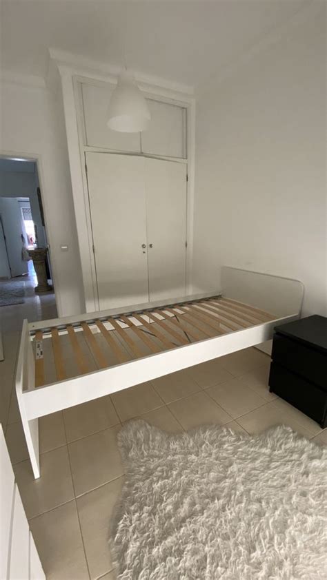 Estrutura Cama C Estrado Ripas Branco X Cm Set Bal S O Juli O