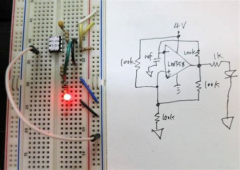 Op Amp Lm358 Led Flasher Oscillator