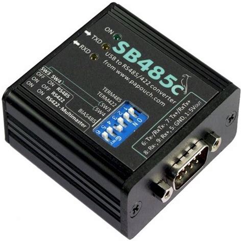 Sb485c Usb To Rs485rs422 Isolated Converter With D Sub 9m Connector