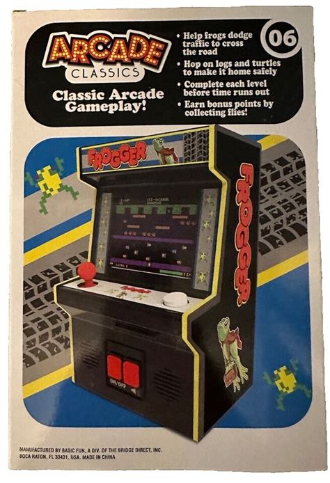 Frogger Mini Arcade Classic Konami Game Hand Held Retro 1980s Tested