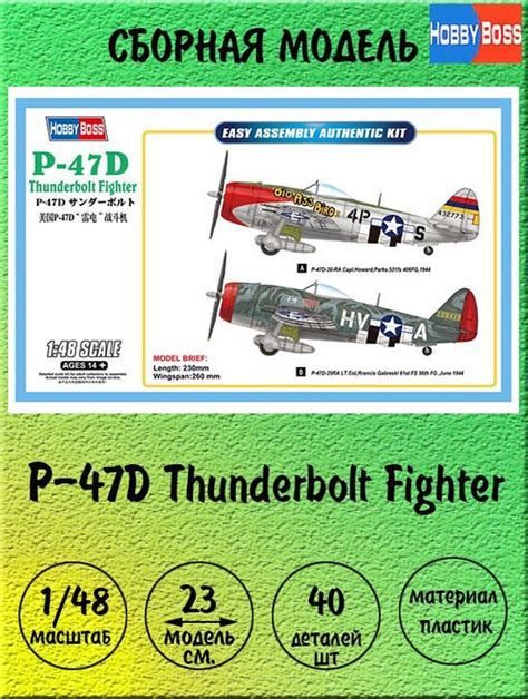 P D Thunderbolt Fighter Hobby Boss