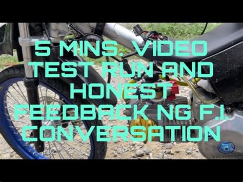 5 Mins Video TEST RUN And HONEST FEEDBACK Sa Ating XRM F I Convertion