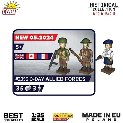 COBI 2055 3 Figuren Allied Forces D Day 1944 Altoys Webshop