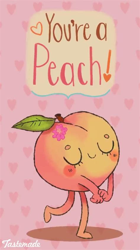 Youre A Peach 🍑 Cute Puns Funny Food Puns Youre A Peach