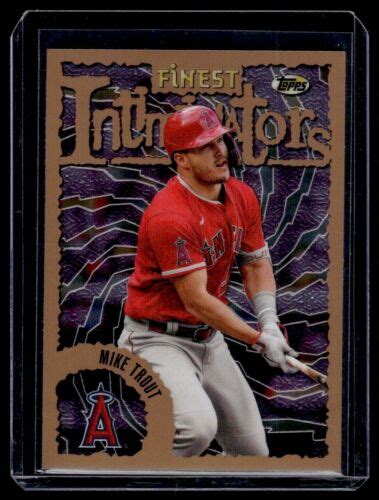 2022 Topps Finest Finest Intimidators Mike Trout Los Angeles Angels