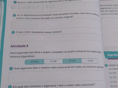 Qual O Valor Posicional Do Algarismo 8 - 1 Qual é o valor posicional do algarismo 8? | StudyX