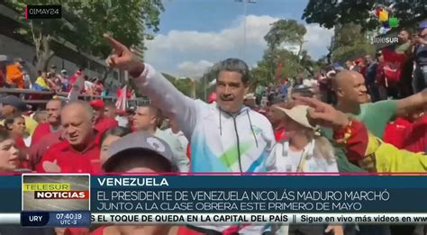 Pdte De Venezuela Nicol S Maduro March Junto A La Clase Obrera V Deo