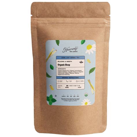 Organic Sleep - Loose Leaf Tea For Bedtime (Caffeine Free) – Heavenly