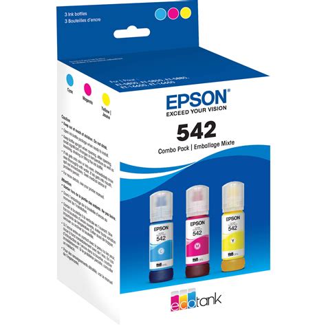 Epson T542 Multi Color Ink Bottle Pack T542520 S B H Photo Video