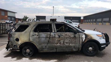 Colorado Police Suv Torched In Targeted Arson Attack Under