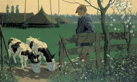 Willem van der Ven | Paintings prev. for Sale | Feeding the calfs