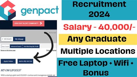 Genpact Recruitment 2024 Genpact Hiring 2024 Salary 25000 To