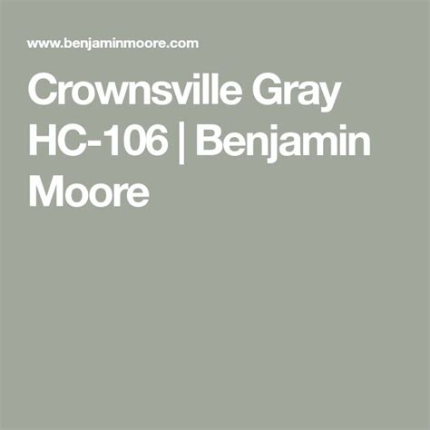 Crownsville Gray Hc 106 Exterior House Color